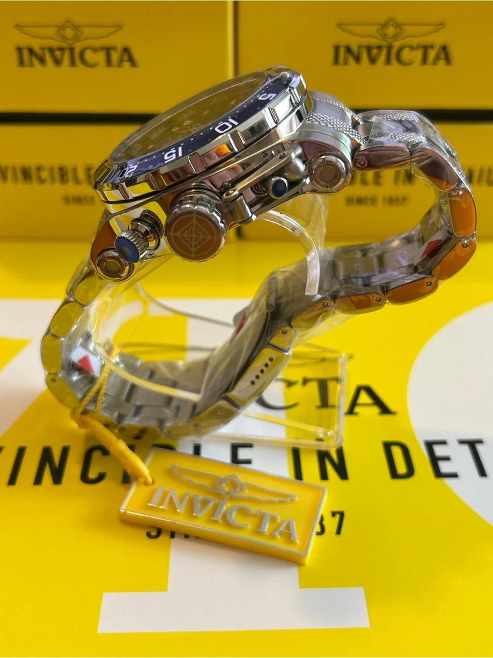 Invicta Coalition Forces MOP Silver Stainless Steel Chronograph